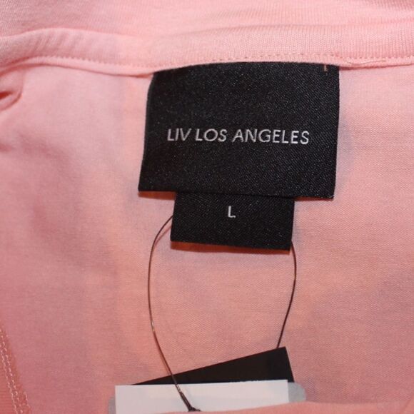 NWT Liv Los Angeles  Anthropologie Eyelet Blush. Top Women Size Large - Picture 7 of 11